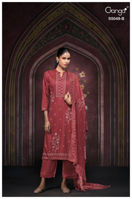 Ganga jolie 5049 miraan cotton dress material wholesale
